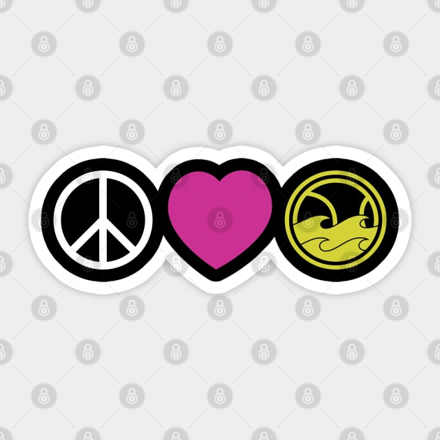 Peace Love Tennis by CoVA Tennis Sticker by CoVA Tennis